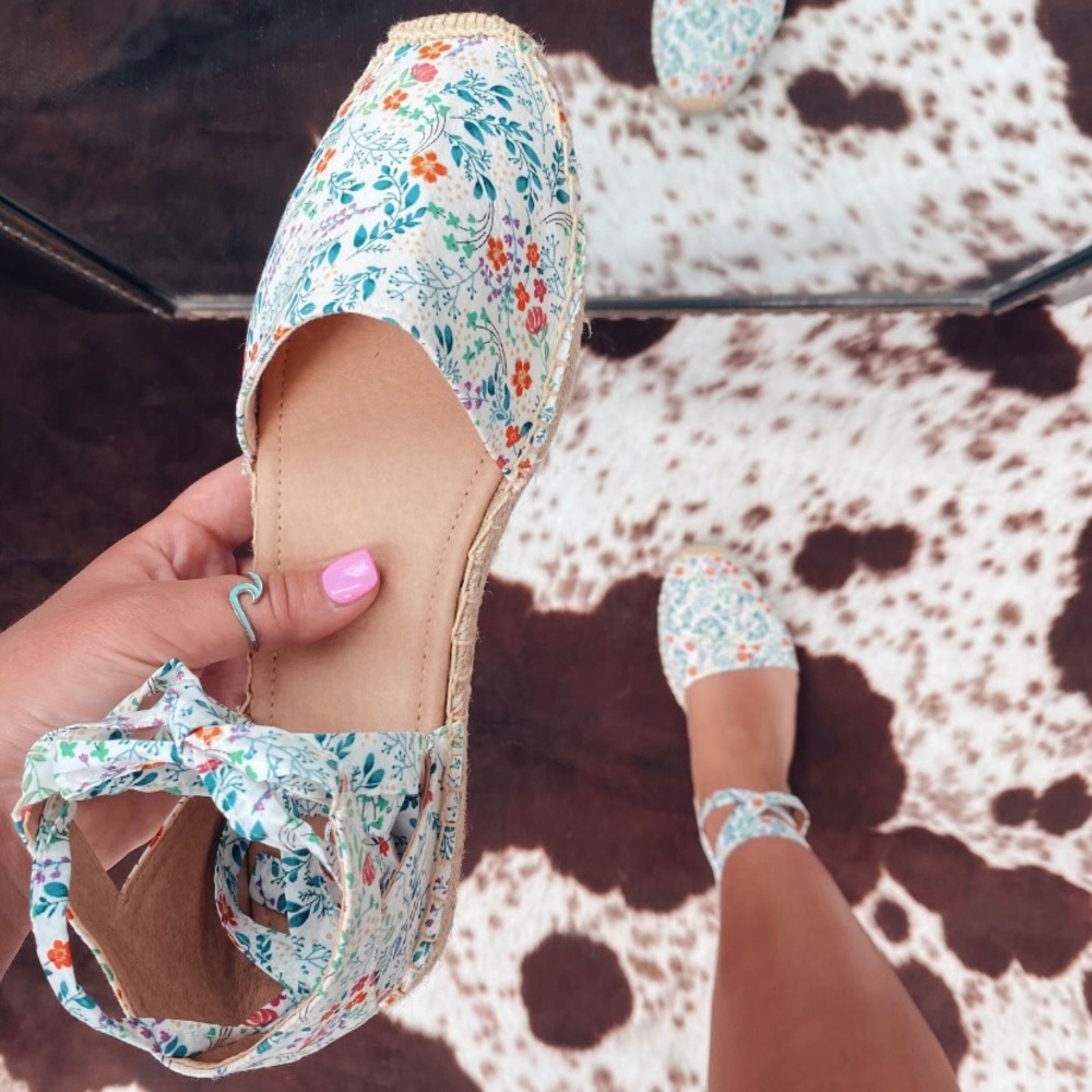 NWB Floral Sandals